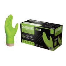 Ammex Disposable Nitrile Green XL Gloves - 8ML - 1 Box of 100 pairs